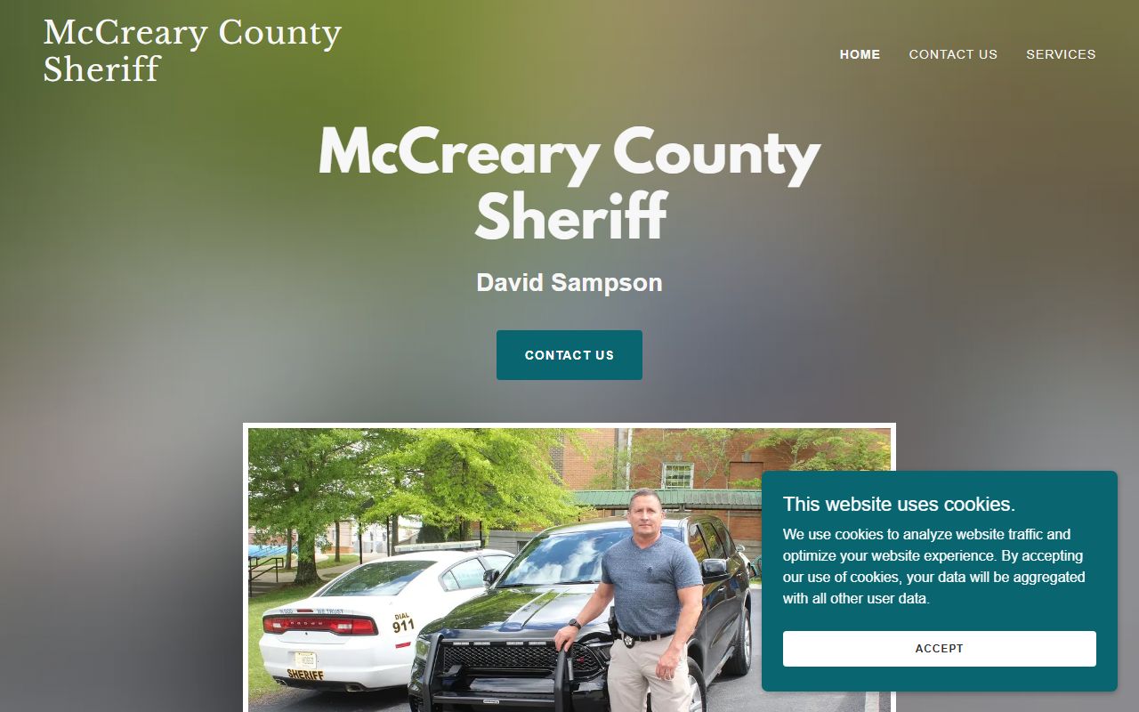 McCreary County jail mugshots sheriff contact page without public mugshot roster